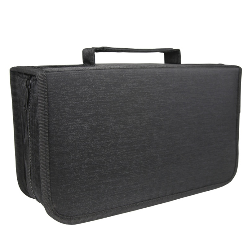 Étui de rangement pour DVD et CD, support de grande capacité pour disque, sac de transport Portable pour accessoires DVD et CD, 128