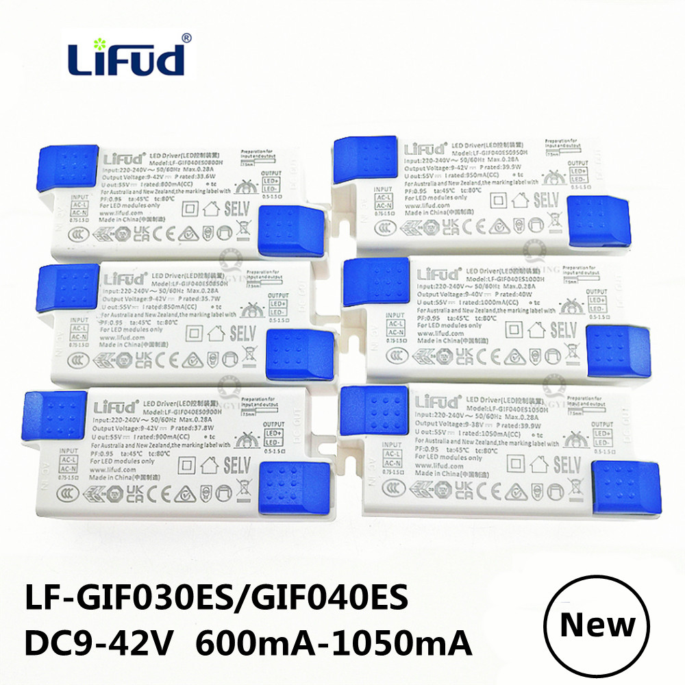 220v lifud-led-ohjainta  dc9-42v 25w-40w lf-gifxxxes 600ma 700ma 750ma 800ma 850ma 900ma 950ma 1000ma 1050ma valaistusmuuntaja