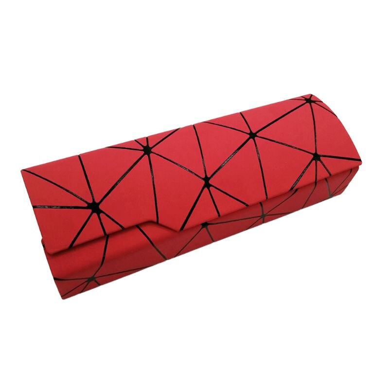Unisex Men Women Glasses Case Protective Box Sunglasses Accessories: Red