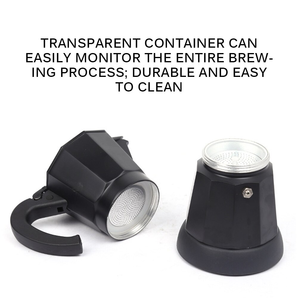 300ml Plug-In Coffee Appliance Coffee Pot Espresso Machine Portable Aluminum Electric Mocha Pot