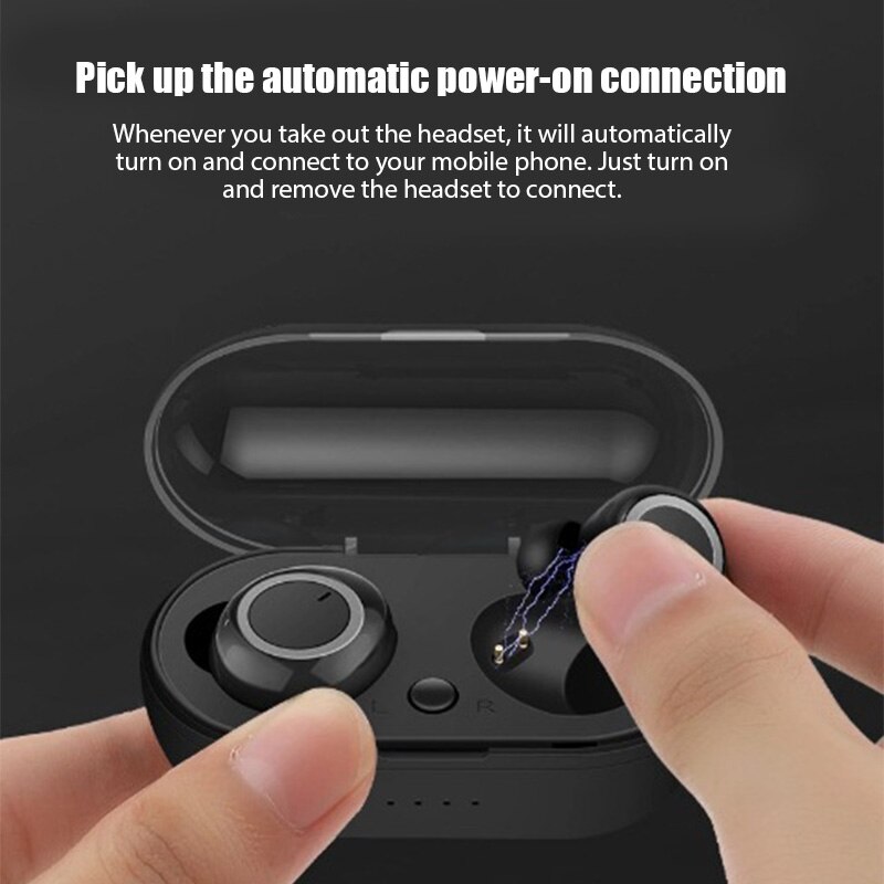 Y50 TWS Bluetooth 5.0 Headphones Wireless Earphones HIFI Stereo Headset Noise Reduction Sports Earbuds For iPhone Xiaomi Samsung