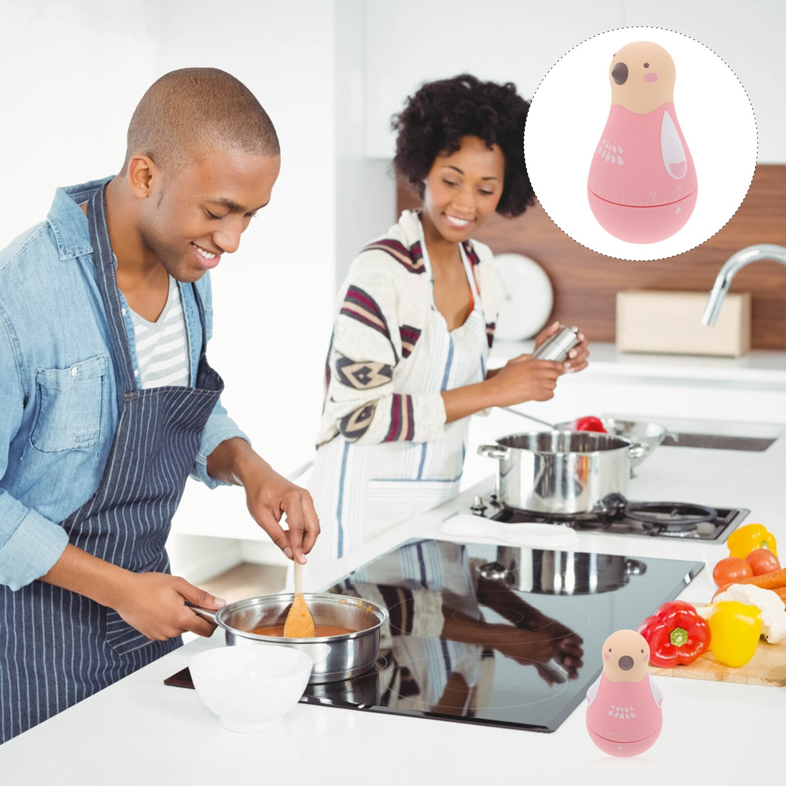 Adorable Egg Timer Kids Timer Manual Timing Device Cooking Timing Tool: Default Title