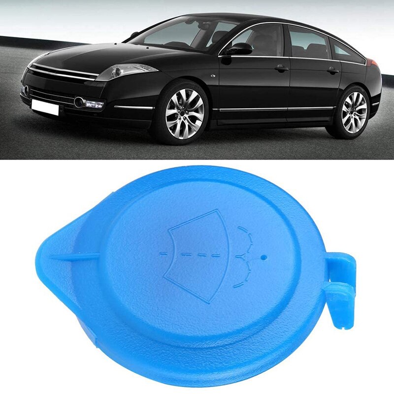 1 ud. Tapa de plástico azul para depósito de líquido tapa de plástico resistente para limpiaparabrisas para Peugeot accesorios de coche