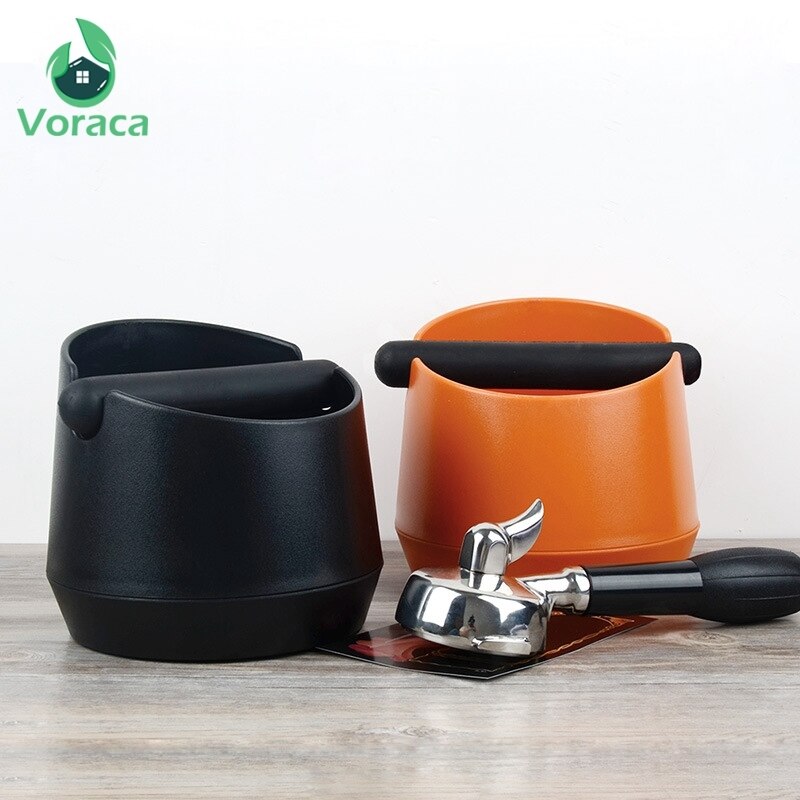 Durable Coffee Knock Box Espresso Grind Container Anti Slip Coffee Grind Dump Bin Waste Bin with Detachable Knock for Barista