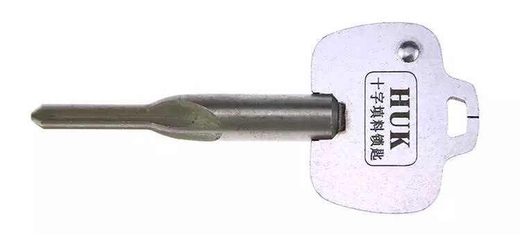 HUK Cross Key Cross-filled Key Locksmith Key for Lock Multifunction Pick Master Cross Key Stainless Stell Emergency Key