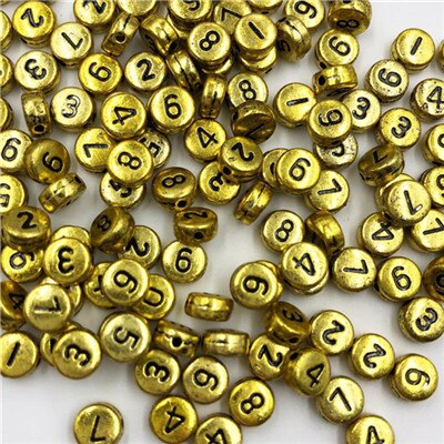 100pcs Alphabet Beads Mixed Letter Beads For Bracelet Accessories DIY Jewelry: Color 5