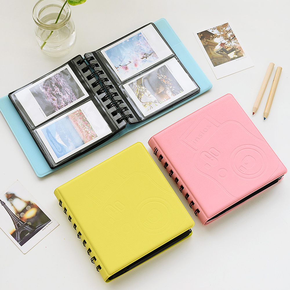 3 Inch Mini Fotoalbum 68 Zakken Fotoalbum Voor Fujifilm Instax Mini 12/11/7/40/90 Instax Mini Film Papier Macaron Kleur Album