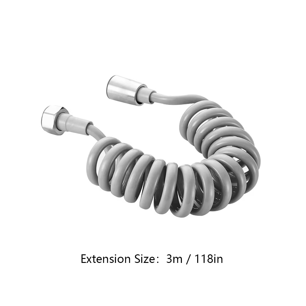 2m 3m 5m Spring Shower Hose Meters Water Plumbing Hose Plastic Bathroom Water Toilet Bidet Sprayer Telephone Line soft Hoses: Red