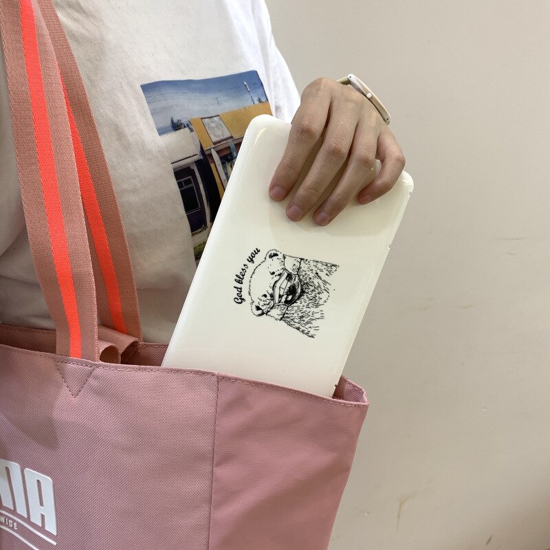 Maske Lagerung Kasten Bunte Karikatur Atemschutz Lagerung Kasten schnappen-auf Tragbare Maske Halfter Verdicken Modell