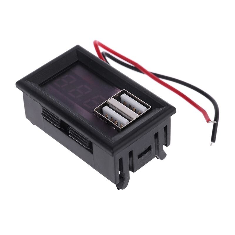 12V Batterie Kapazität Anzeige Spannung Messgerät Energie Meter mit QC 2,0 3,0 Schnell Ladung USB Ausgang
