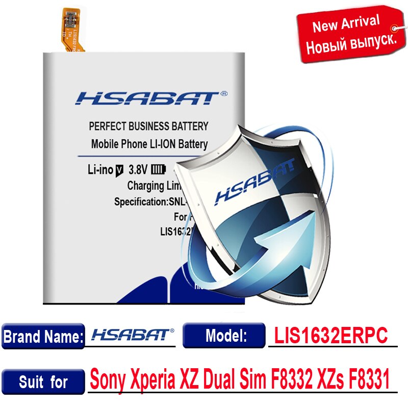HSABAT LIS1632ERPC LIP1624ERPC batería para Sony Xperia XZ Dual Sim F8332 XZs F8331 para el Xperia X Performance XP F8132 F8131: for Xperia XZ Dual