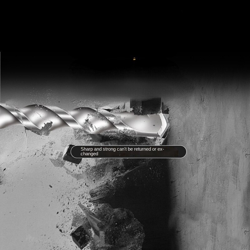 6-18mm Concrete Gun Drill Bit Set Cross Tips 4 Cutters Wall Brick Block Electric Hammer Masonry Drilling Bits Metalworking Tools