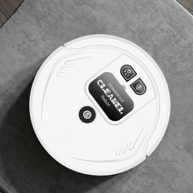 Automatic Sweeping Robot UV Lamp Home Household Sweeping Machine USB Charging Smart Vacuum Cleaner 1200mah Capacity: White