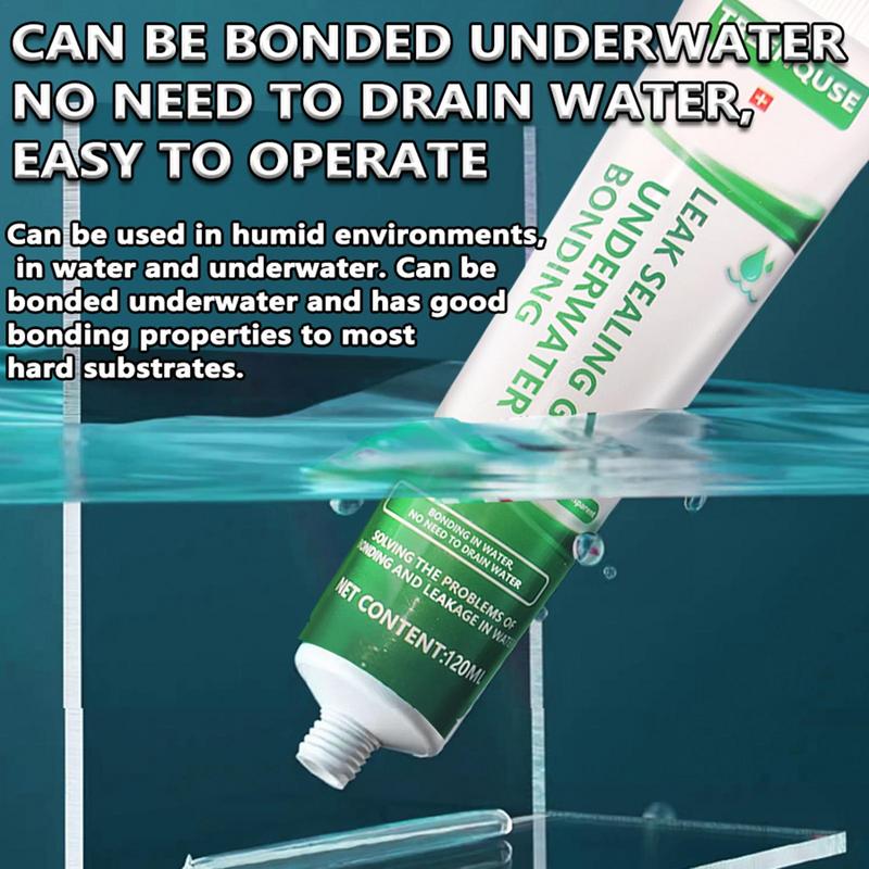 Aquariumkit 60 ml Aquariumapparatuur Afdichtmiddel Waterdichte lijmkit voor het repareren van lekken Sterke hechting onder water