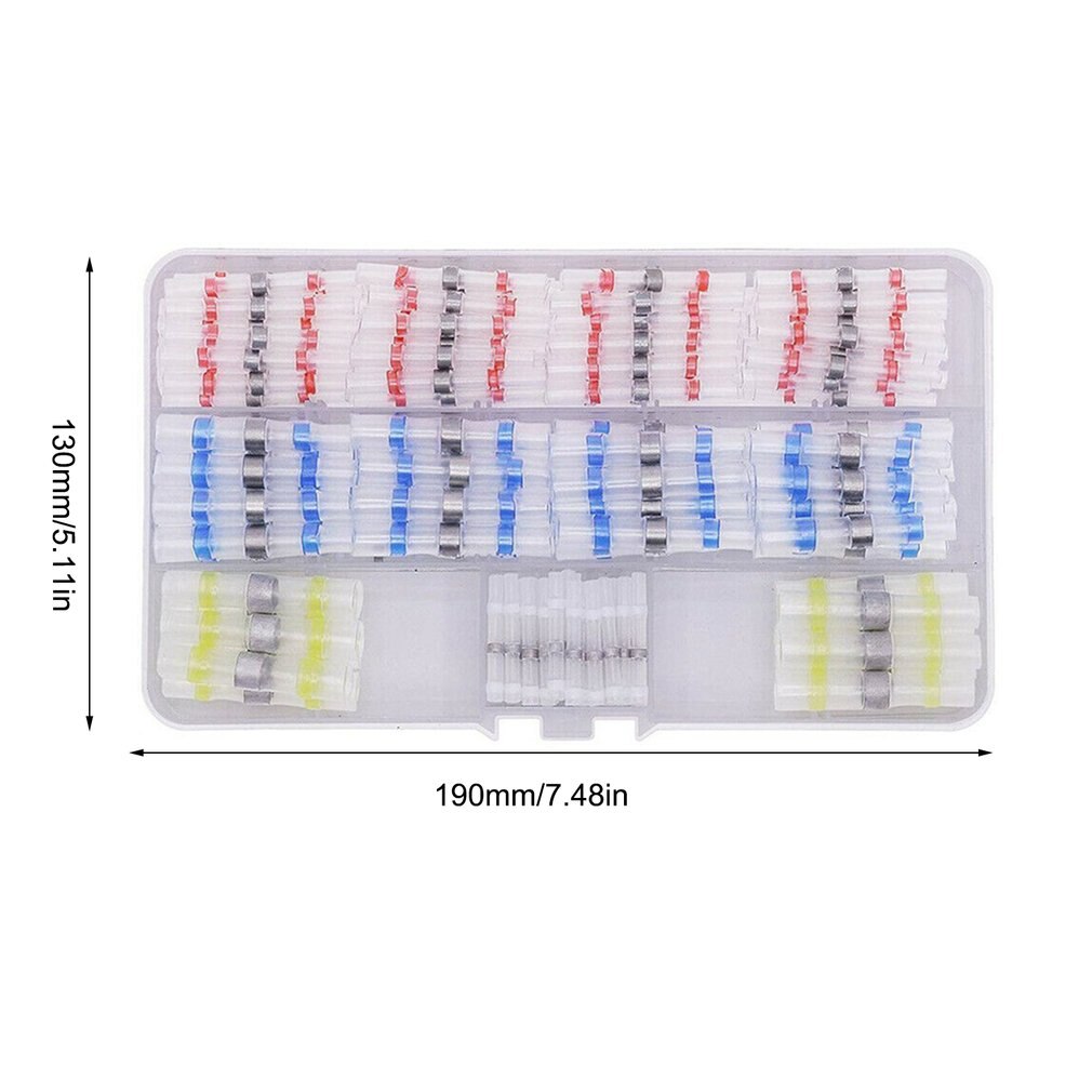 Tin Ring Crimp Terminal Connector Solder Wire Connector Sleeve Heat Shrink Butt Splice Waterproof Tin Ring Connector