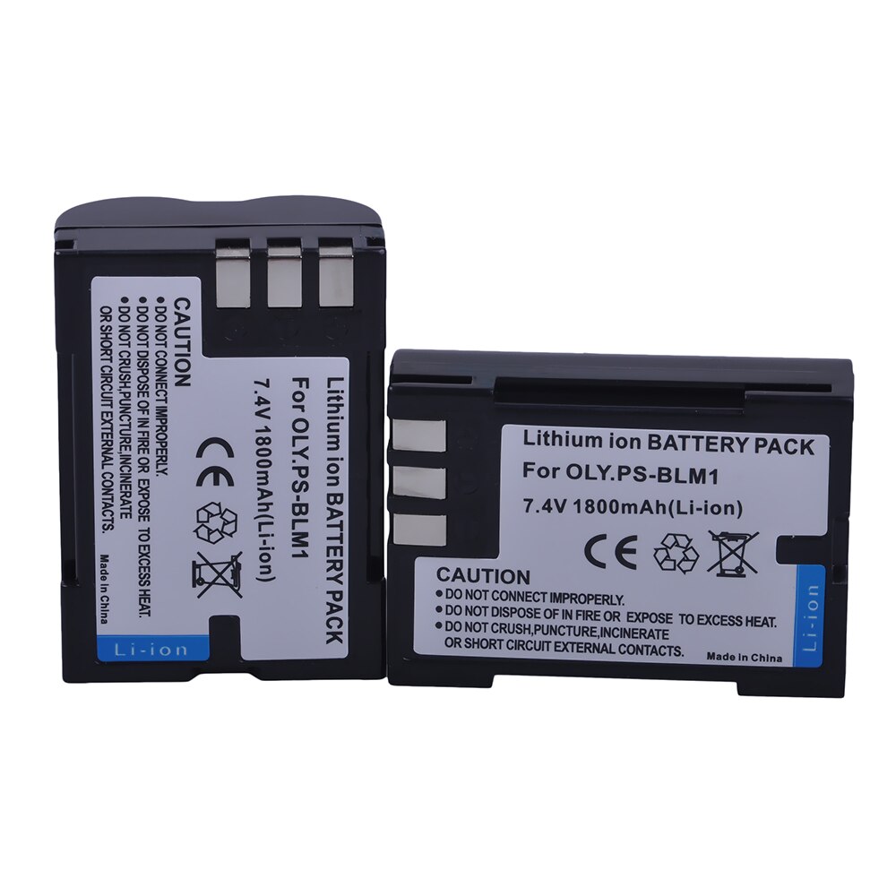 PowerTrust 2Pcs PS-BLM1 BLM1 BLM-1 Battery for Olympus C-5060, C-7070, C-8080, E-1, E-3, E-30, E-520, EVOLT E-300, E-330, E-500,