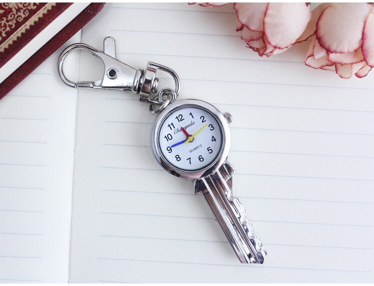 Chaoyada – montre de poche à Quartz en acier inoxydable, Vintage, Antique, , unisexe
