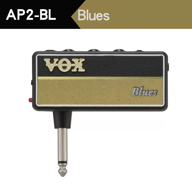 Vox amplug 2 ap2/ bs gitarrhörlurar elgitarrförstärkare: Gul