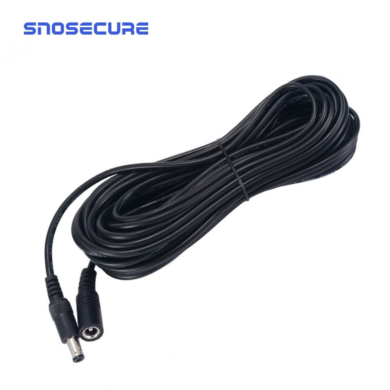 Snoprotege cabo de extensão de energia dc 12v, cabo macho e fêmea de 5.5*2.1mm, 3m/5m fio extensor para aparelho doméstico, fio de 10m cctv