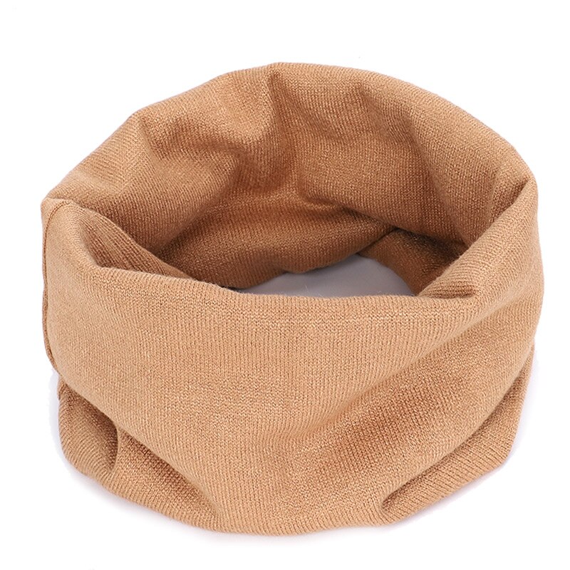 Foulard rond en laine tricoté massif, laine pour hommes et femmes, tendance hiver