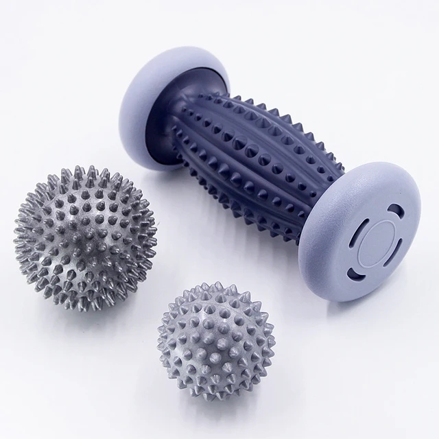 Voetmassage Roller Hielspoor Egel Bal Fasciitis Plantaris Massager Verlichten Pijnlijke Spieren Nek Schouder Arm Lichaam Trigger Punt: Ivoor