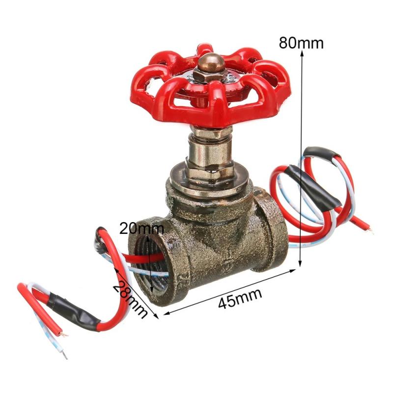 1/2 zoll halt Ventil Licht Schalter Jahrgang Steampunk Schalter Mit Draht Für Wasser Rohr Lampen Lampe Dachgeschoss Stil Eisen Ventil Jahrgang Lampe