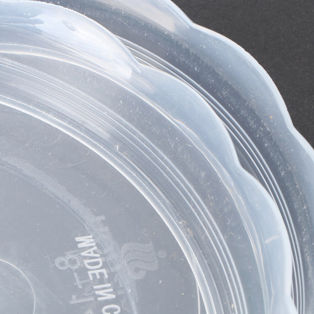 20pcs Plastic Round Flower Pot Tray Bottom Support Plant Pot Saucer Flowerpot Drip Tray for Garden Balcony 14cm(Transparent)