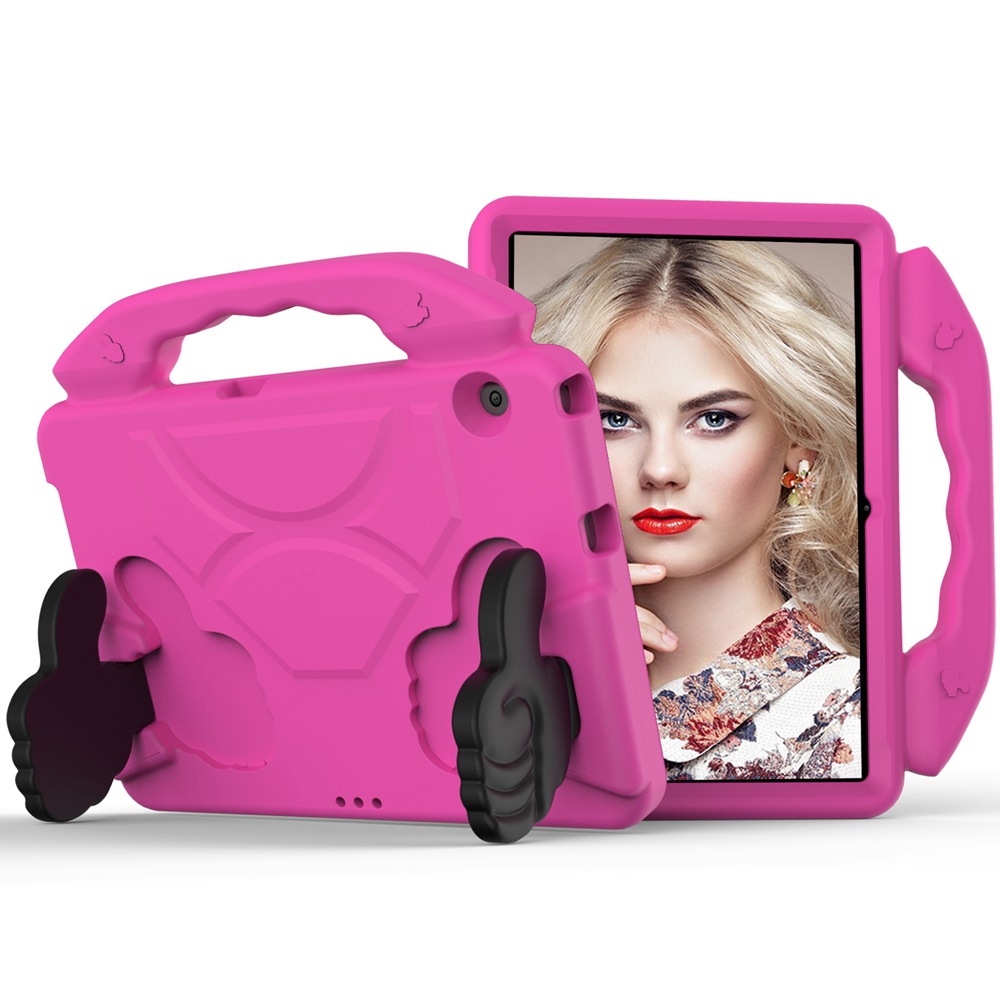 Funda para Huawei Mediapad T5 10 AGS2-W09/L09/L03/W19 T3 10 AGS-L09 AGS-L03, carcasa de espuma EVA a prueba de golpes con soporte para tableta: Rojo rosado / Huawei T5 10.1 inch