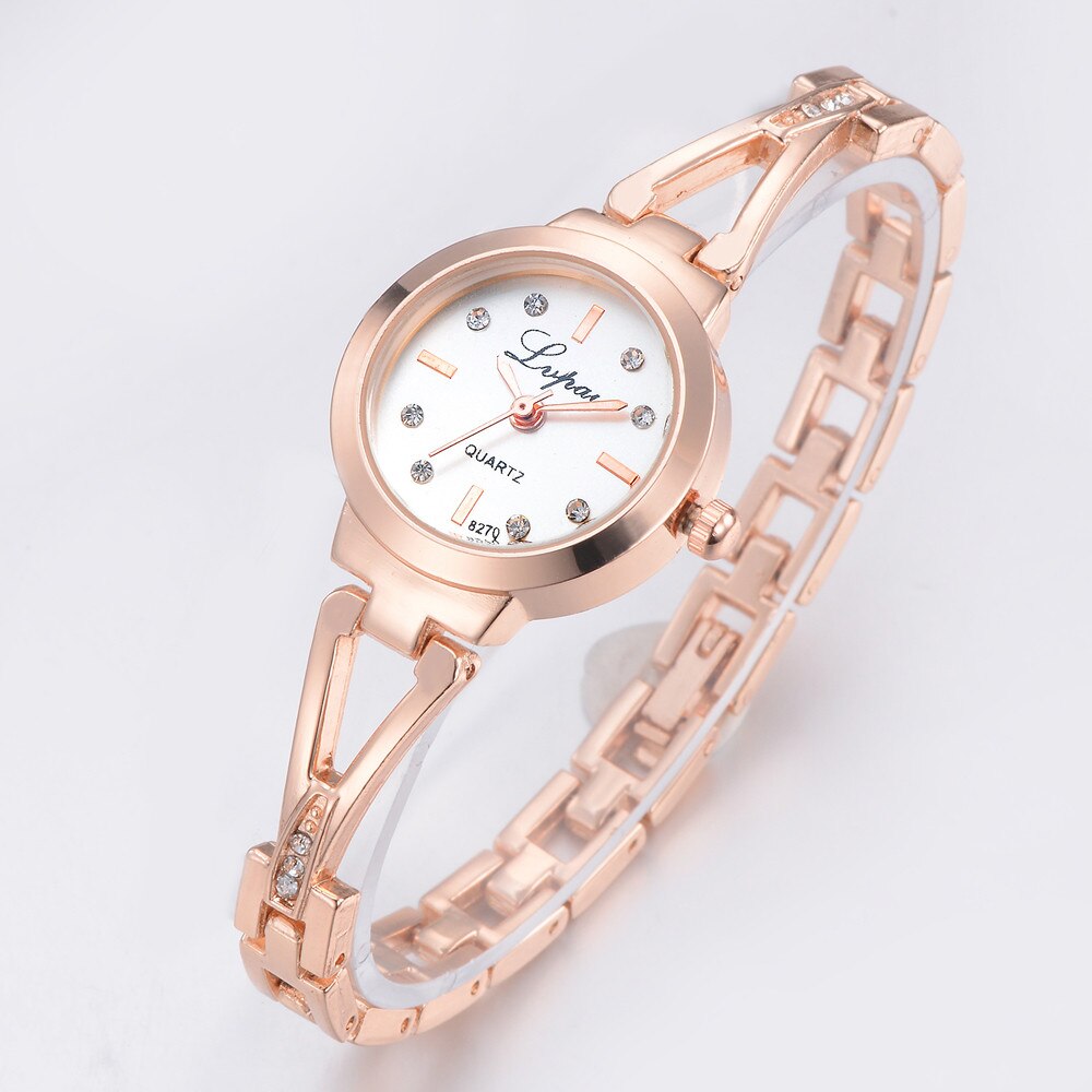 Relogio Lvpai Mode Vrouwen Diamanten Armband Horloge Dames Horloge Casual Ronde Analoge Quartz Horloge Armband Voor Vrouwen Xq