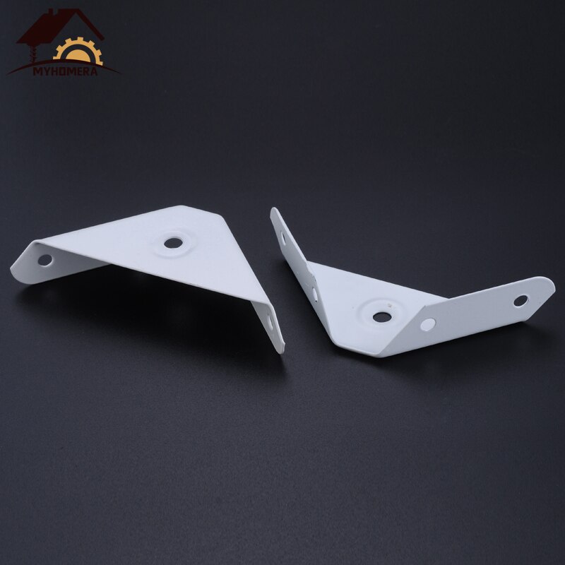 Myhomera 4Pcs Angle Code Brackets Fixed Connection Corner Bracket Multifunctional DIY Hardware Shelf Chair Board Joint Fastener