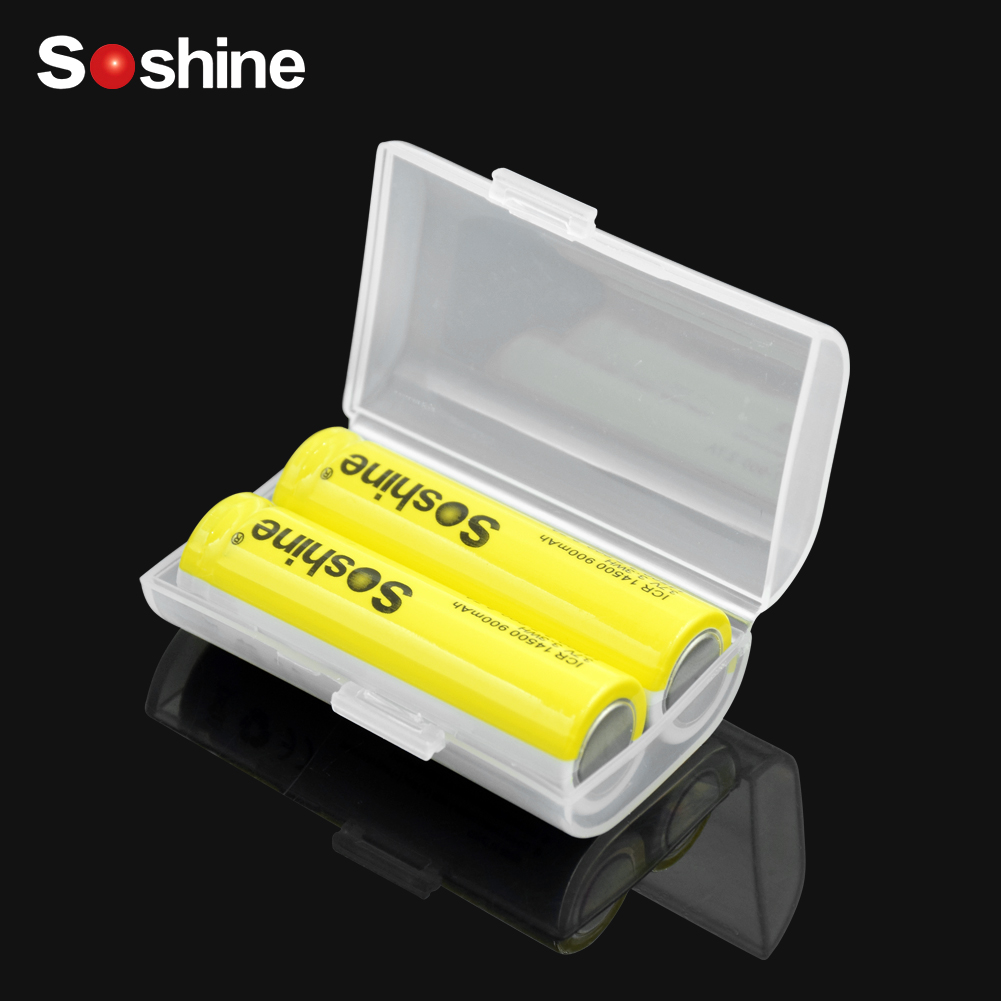 Soshine 6 Different Container Bag Case Elistooop Plastic Case Holder Storage Box Cover for AA AAA Battery Box Organizer Box Case