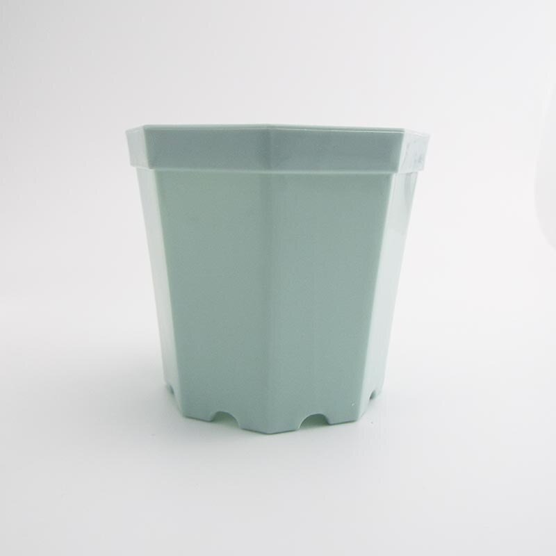 10pcs Plastic Square plant Flower Pot Home Garden planter tools Plant Pots Gardening nursery Pots for herb Succulents: blue