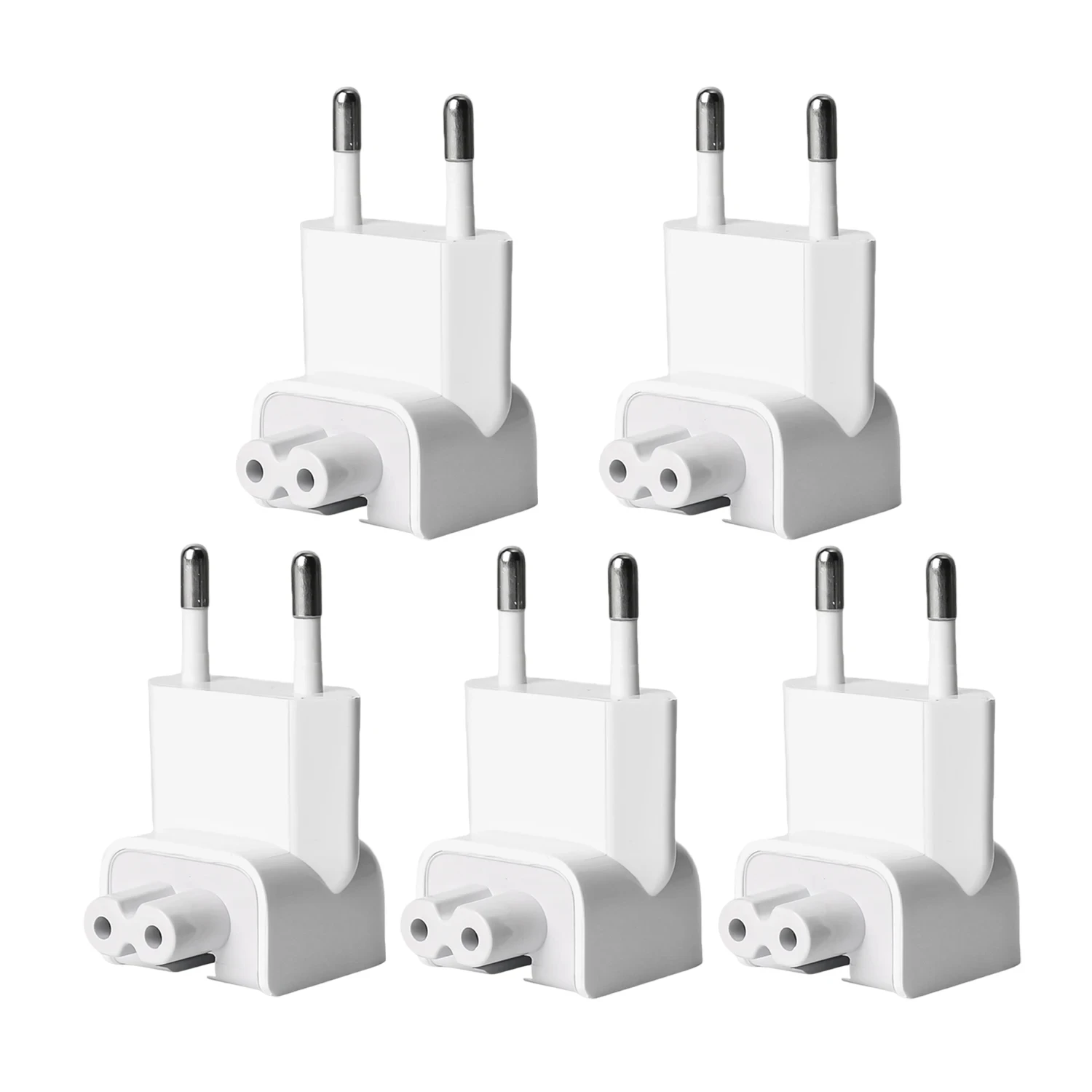 5-1 Stück pro table eu Stecker adapter 6a schnell aufladbare Laptop-Konverter geeignet für Apple MacBook iPad Magsafe Wand ladegerät Adapter: WHITE