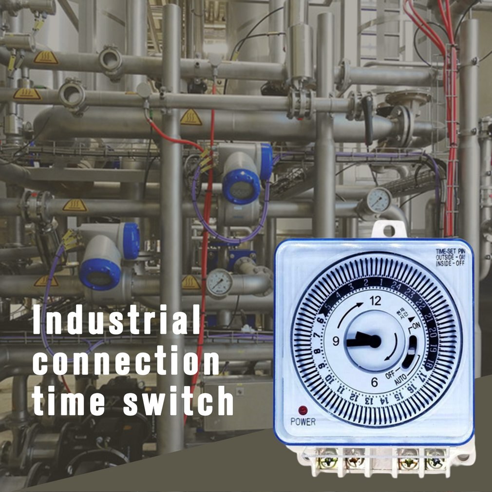 Mechanical Timer Time Switch Industrial Wiring Timer Switch 230V 50Hz 16A Timing Panel Wall Industrial Switch Wiring Supplies