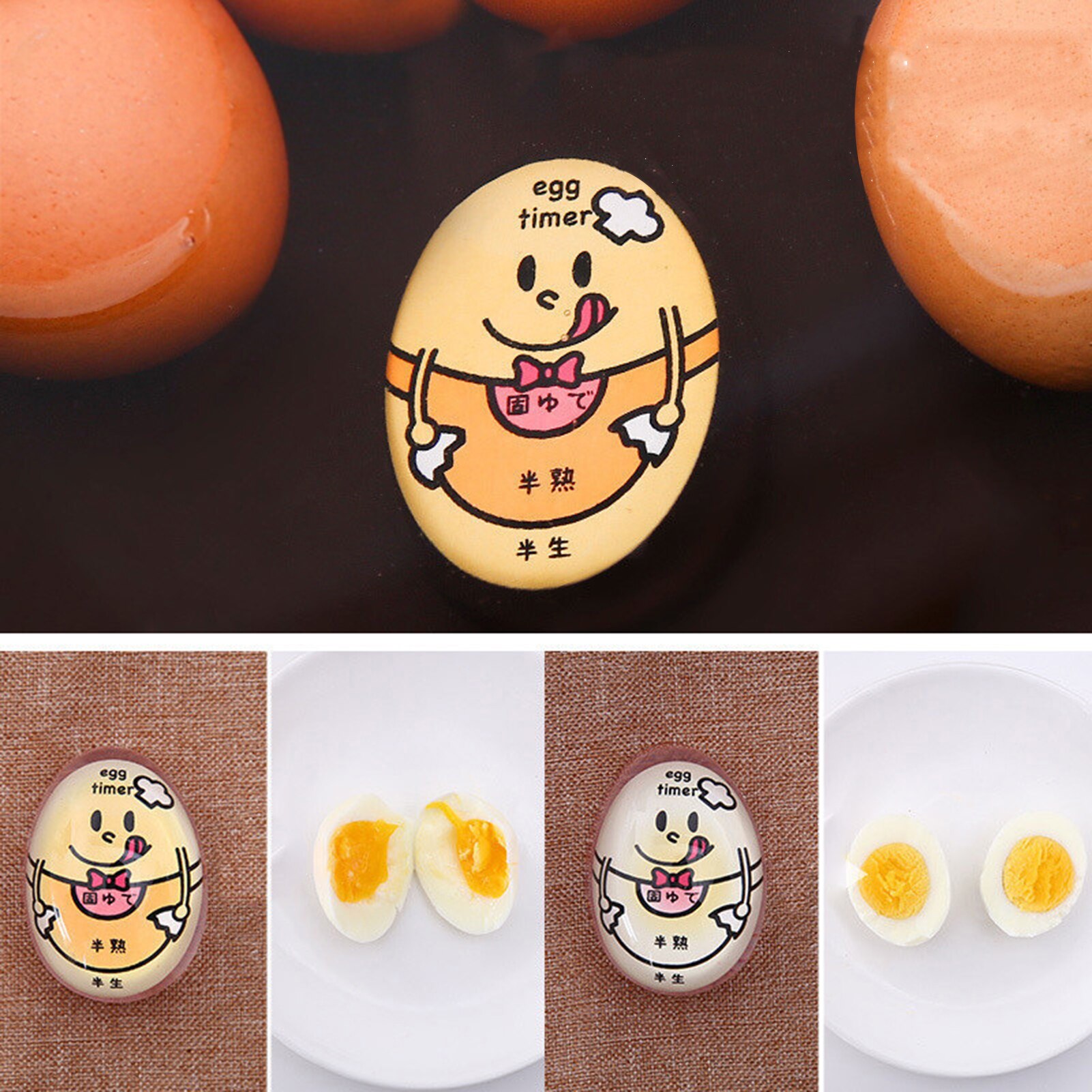 Egg Timer Practical Safe Kitchen Eco-Friendly Resin Egg Timer for