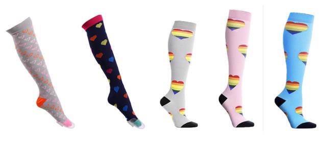 européen et américain élastique compresse bas Nylon infirmière pression longues jambes femmes bas 5 paire/lot: 1 / EU38-43