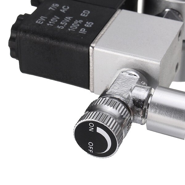 220v co2 regulator magnetisk magnetventil dobbelt gauge bobletæller akvariesystem bobletæller  co2 kontrol eu stik