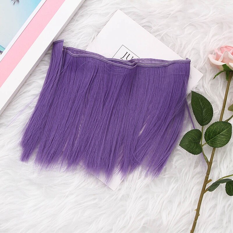 1pcs 15*100cm Doll Accessories Straight Synthetic Fiber Wig Hair For Doll Wigs High-temperature Wire