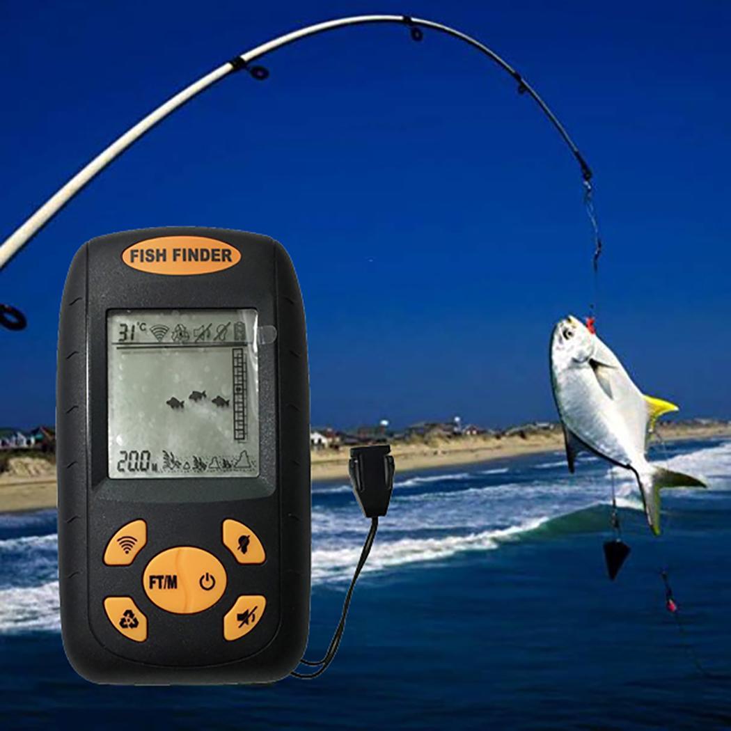 Portable Water Depth Temperature Fishing Fish for amateur and fishermen. Finder Fishfinder