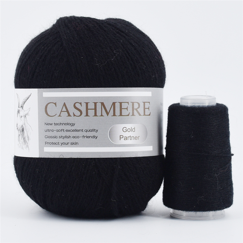 Hilo de tejer de 3 capas, hilo de Cachemira de estambre fino para camiseta, 1 madeja de 338m y 70g, línea de ganchillo de lana para costura