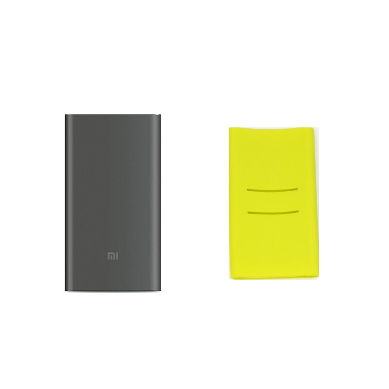 Original mi Xiaomi Power Bank 10000mAh Pro Type-C External Battery portable charging 10000mAh Two-way Quick Charge 18W Powerbank: Add Green Case