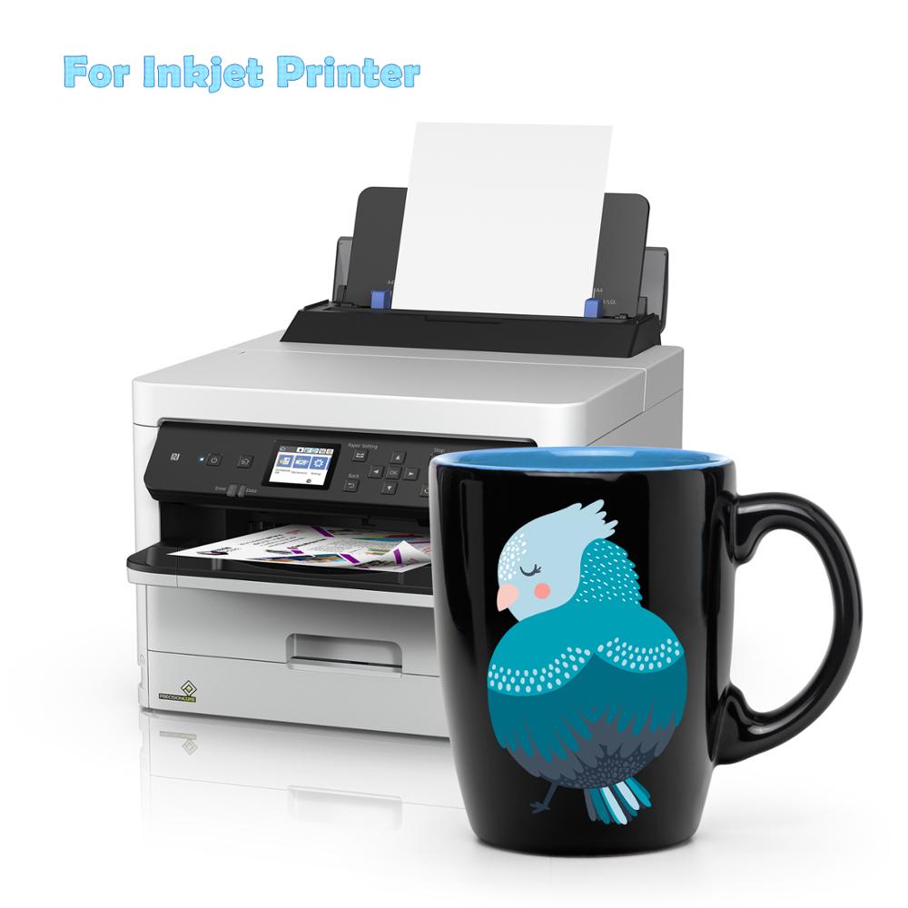 Transfer paper, Waterslide Decal Paper A4 Size Inkjet Printing Transfer Paper Waterslide Decal Paper For Plate 20pcs/pack