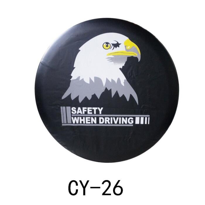 14 ", 15", 16 ", 17 "zoll PVC PU Reserverad abdeckung Rad Ventil Abdeckung Für Autos Räder Zubehör