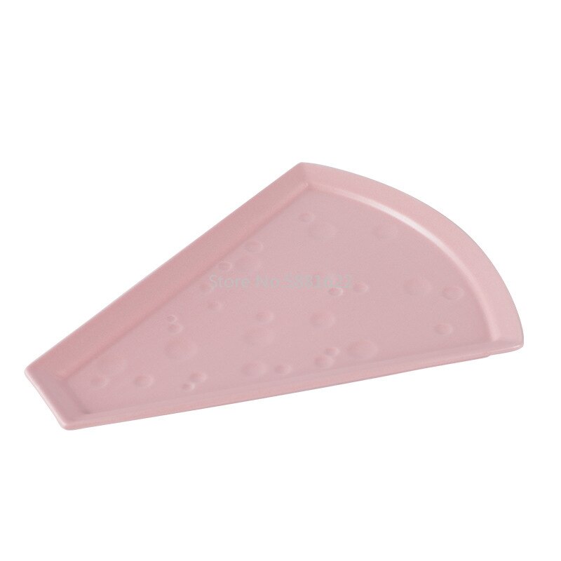 Pizza Shape ceramic grid fruit plate snack plate serving platter small dish tray Home desktop dried fruit snack tray