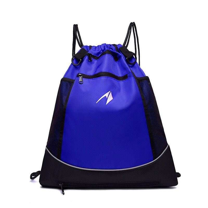 Mochila de baloncesto ligera a la , bolso de viaje para deportes al aire libre, con forma redonda, correa ajustable para el hombro, bolsas con cordón