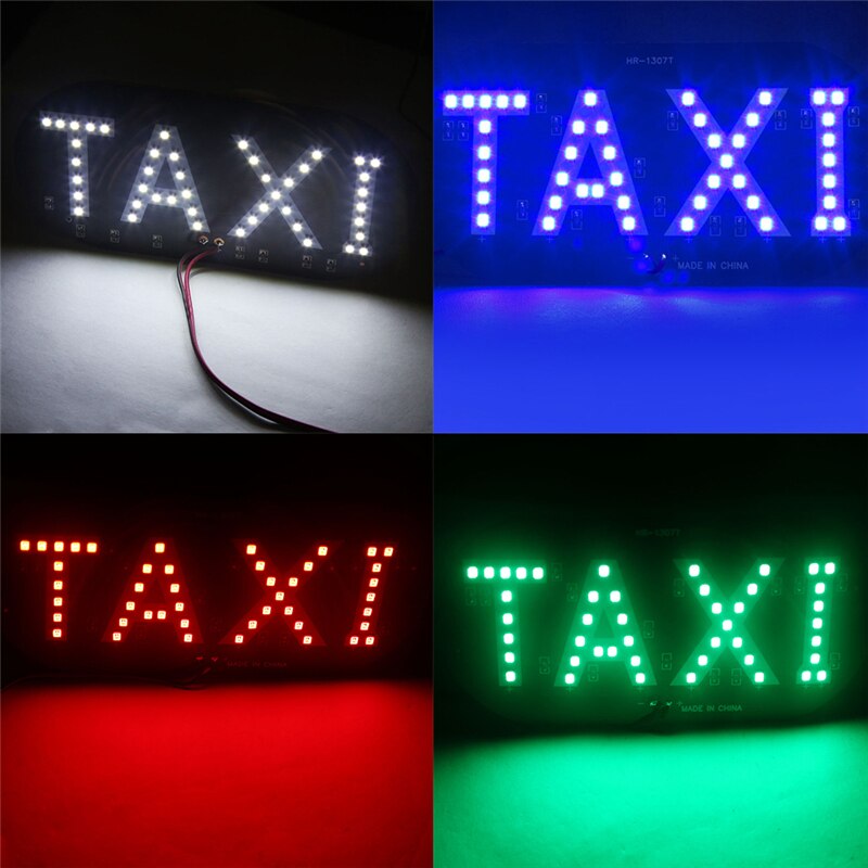 1pc led auto taxi taxi indicator energiebesparende lange levensduur lamp voorruit teken voorruit licht lamp