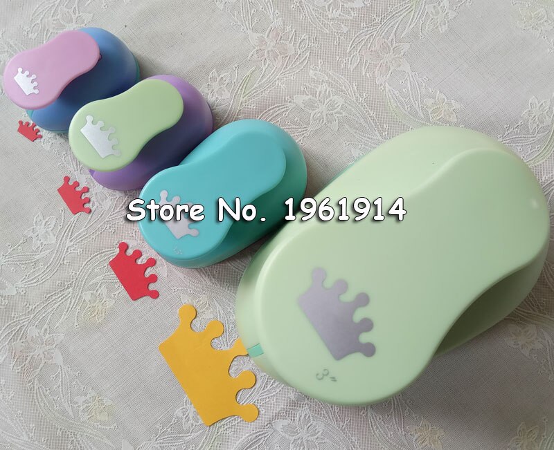 4PCS (3",1.5",1",5/8") Circle craft punch set cortador de papel de scrapbook school paper foam Round hole punches