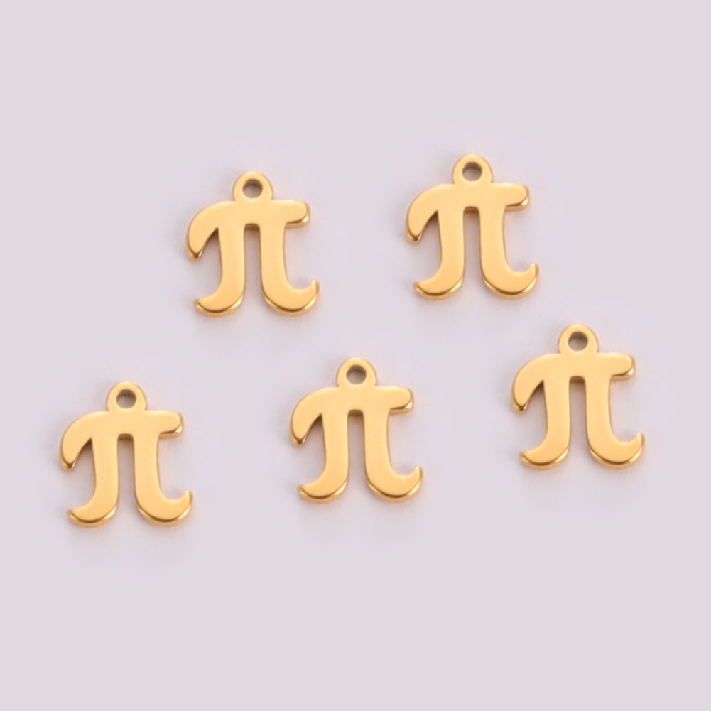 Teamer incantesimi in acciaio inossidabile creazione di gioielli alfabeto greco simbolo del dollaro ciondolo per collana braccialetto accessori fatti a mano fai da te: Viola