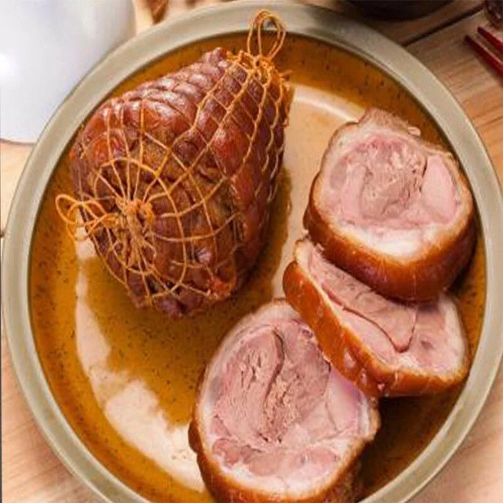Rouleau de filets à viande en coton, chaussettes à jambon, filet de porc, corde de boucher fixe antidérapante, Sauce de cuisine parfumée, filet d'emballage de viande en maille domestique
