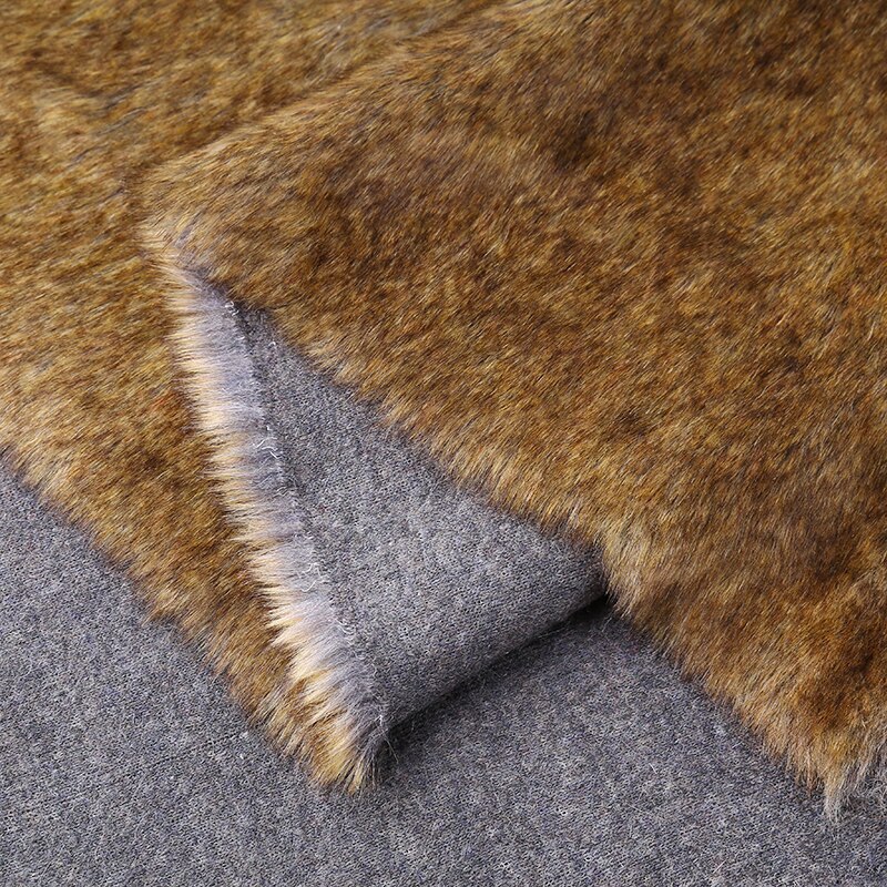 Geverfd scherp haar, synthetische wollen jas, kraagstof van imitatiebont, kort bontstof voor patchwork